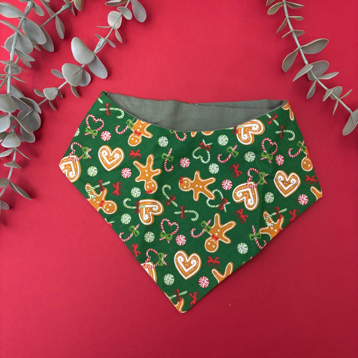 Gingerbread Bandana - M